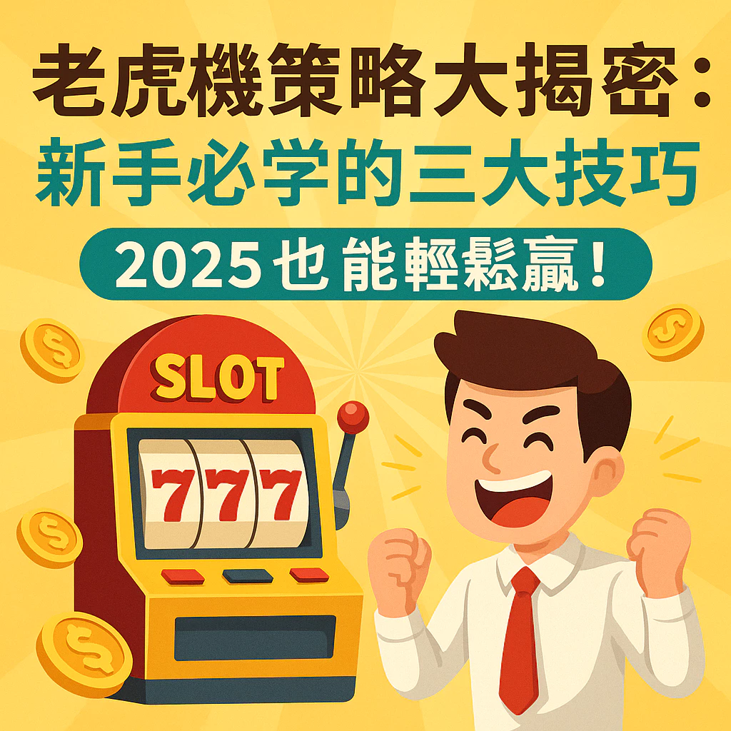 老虎機策略大揭密：新手必學的三大技巧輕鬆贏！